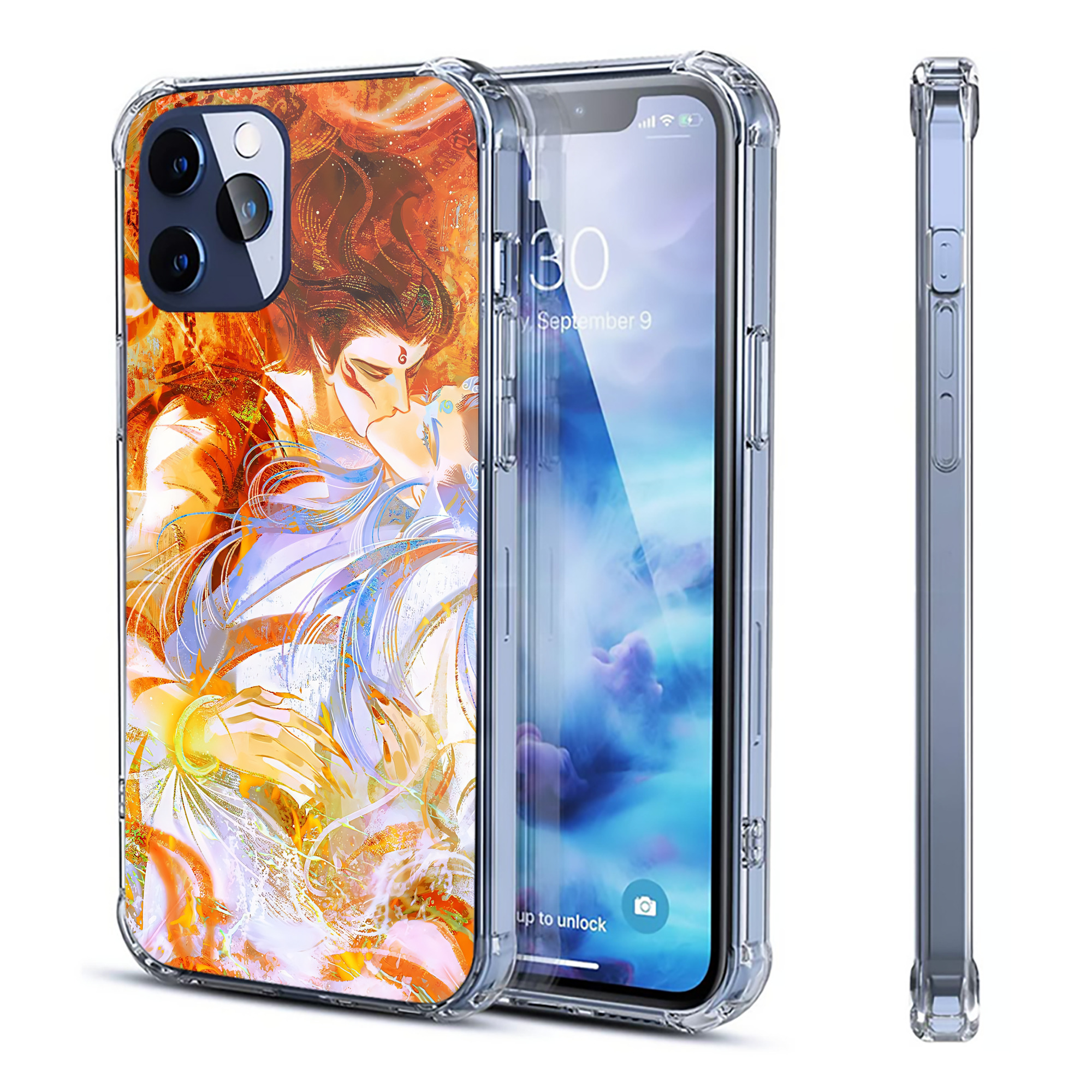 （画像用） Ne Zha 2 ナタ 魔童の大暴れ 【iPhone 12シリーズ対応】透明スマホケース（クリアソフトケース）